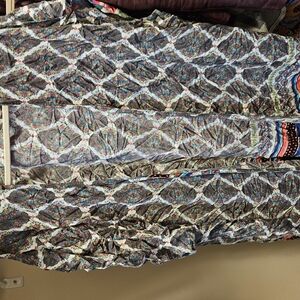 Multicolor Patterned Dress